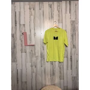 Neon Yellow Graphic T-Shirt Large Monster Attitude Athletic Activewear Tee